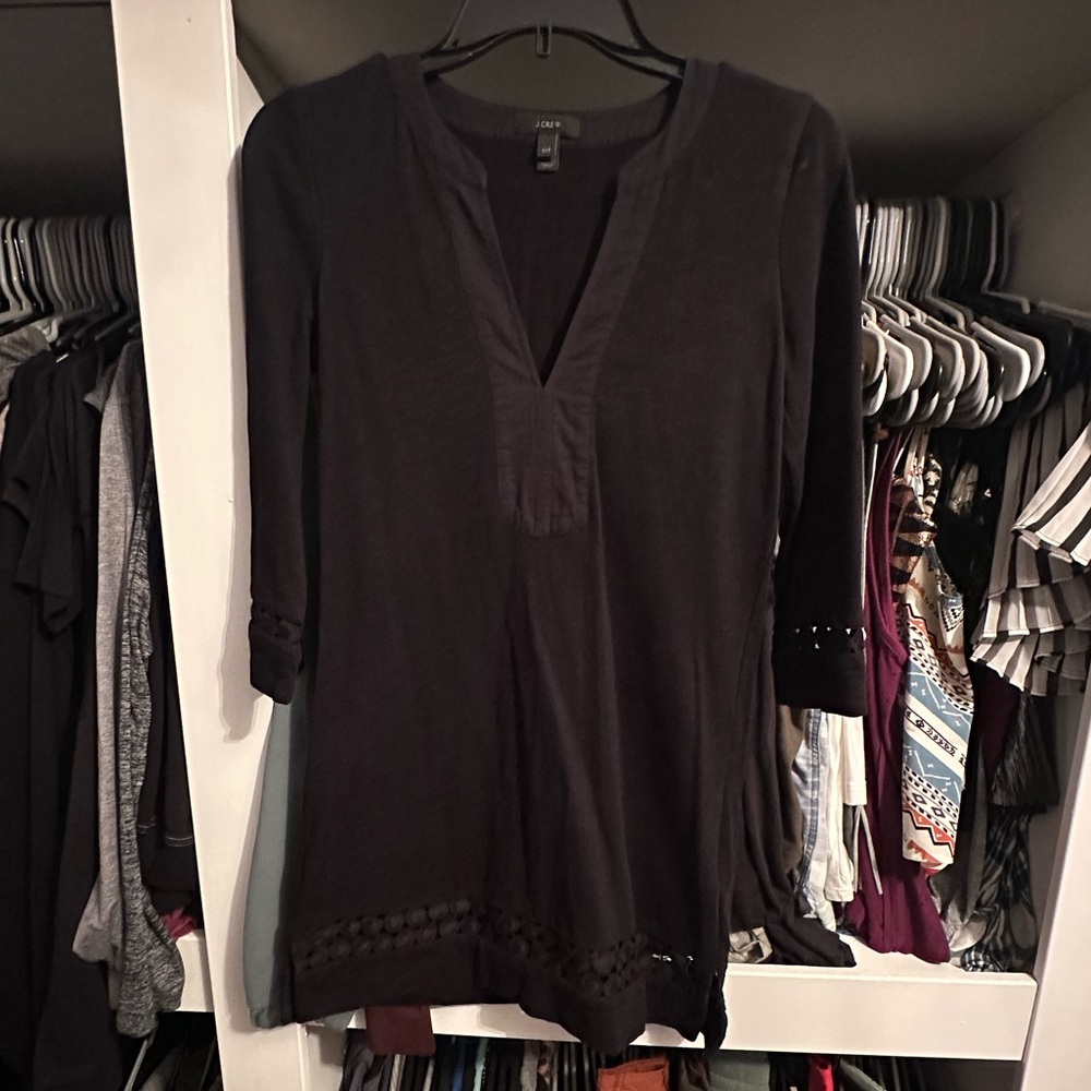 J. Crew Blue Relaxed Tunic Dress